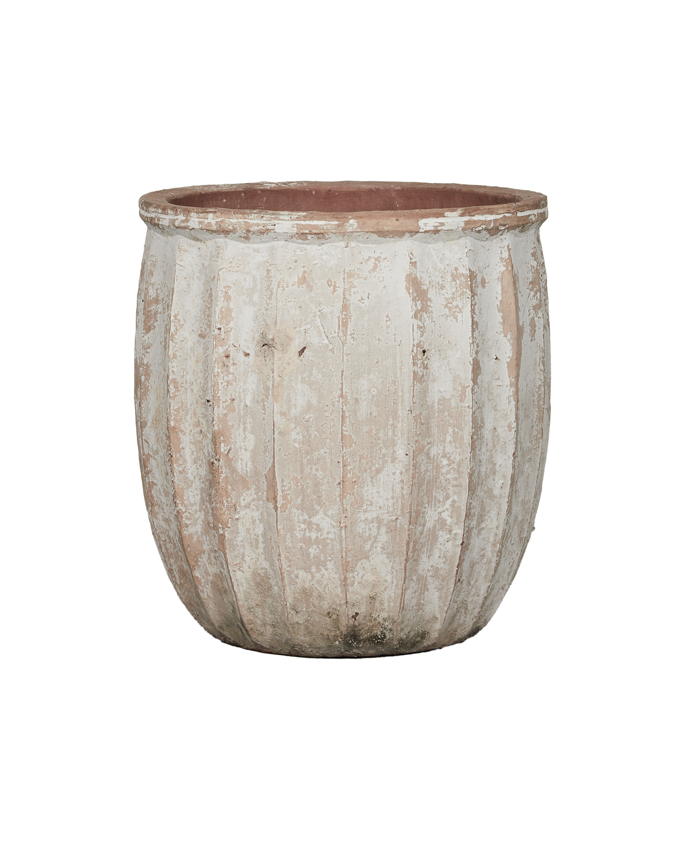 Reproduction Ribbed Planter from Vietnam made of Ceramic