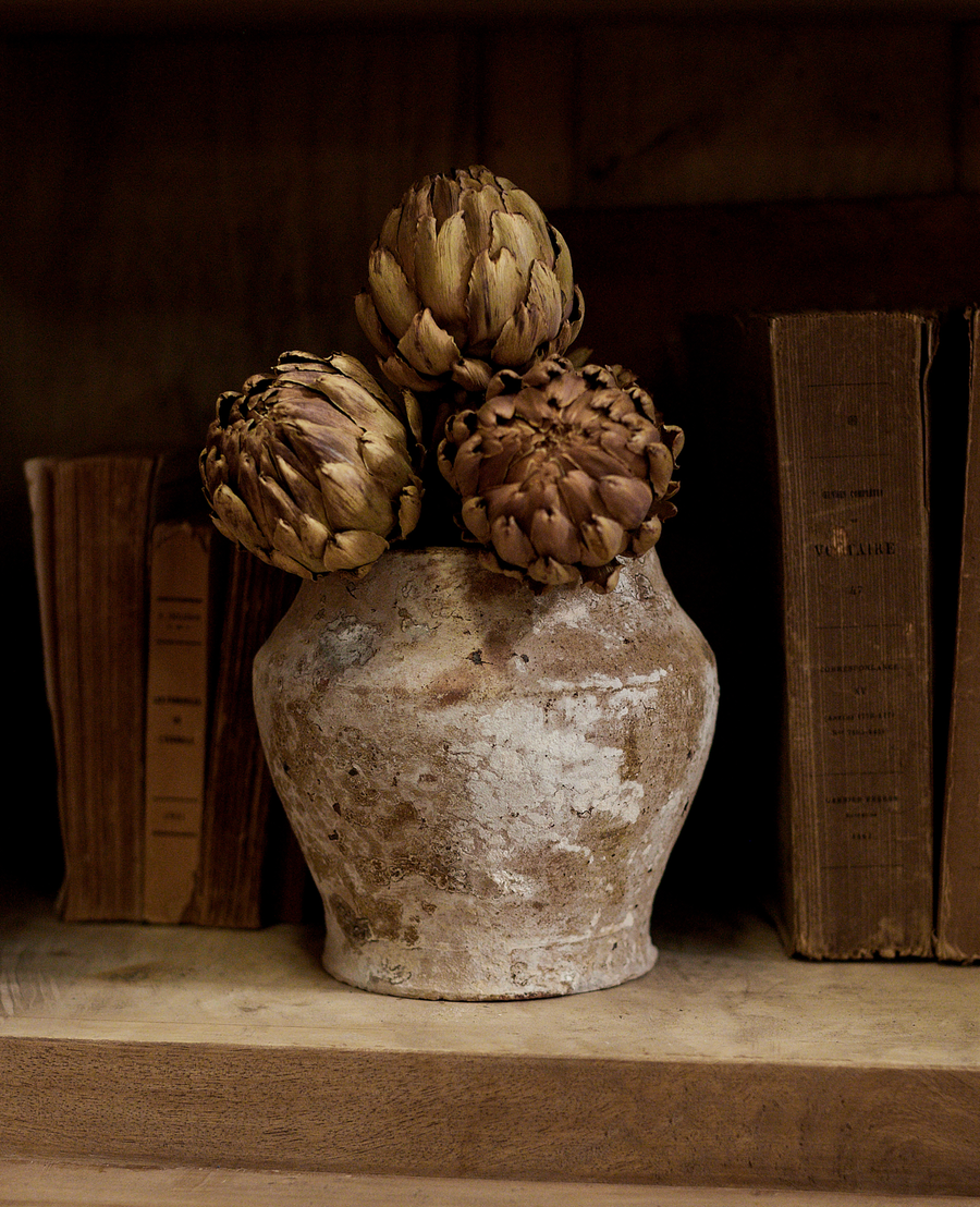 Reproduction Cache Pot - Whitewash from Vietnam made of Ceramic