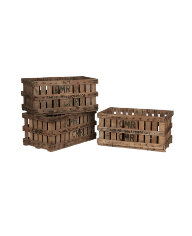Vintage Wood Crate from France made of Wood
