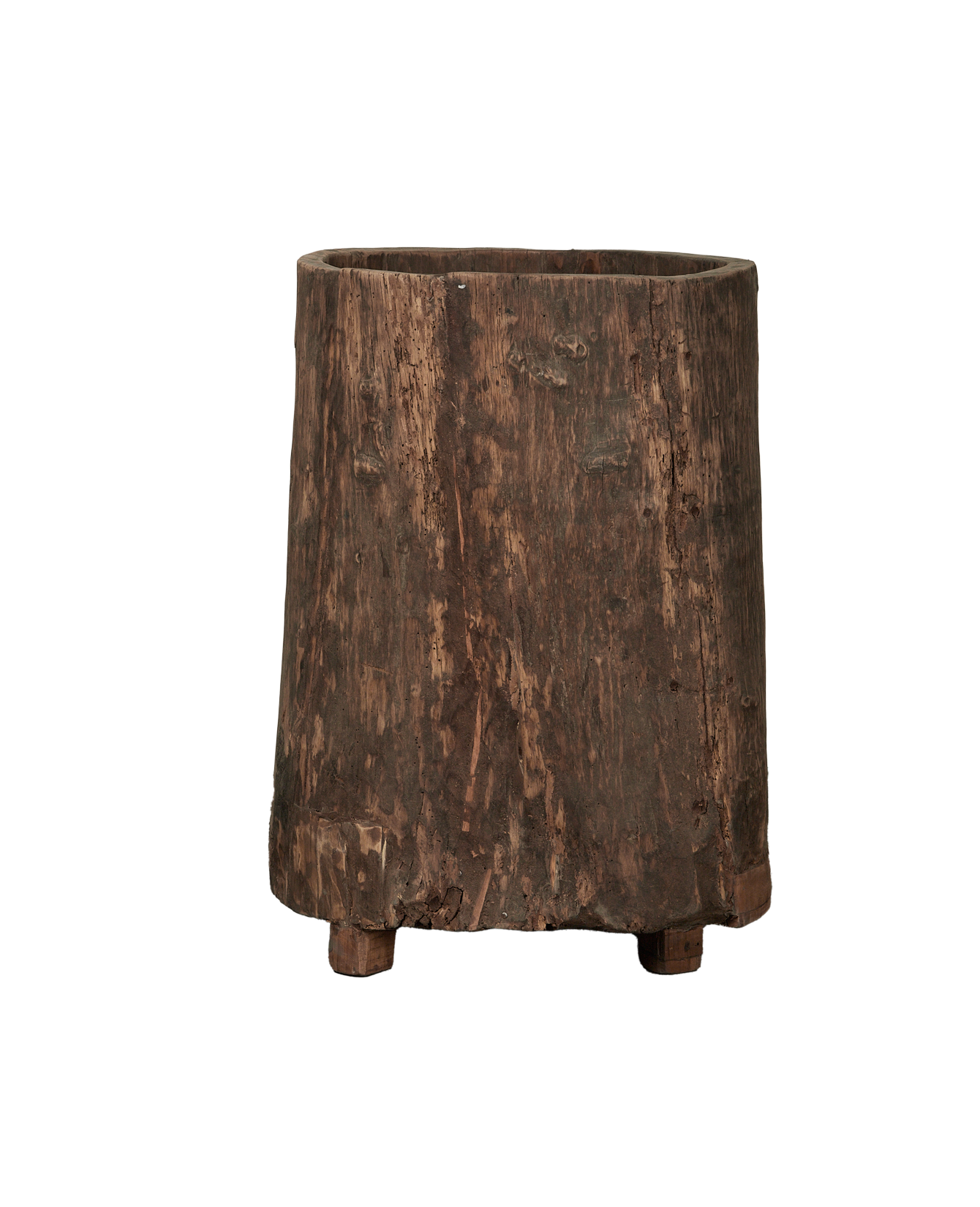 Antique Nagaland Planter from India made of Wood