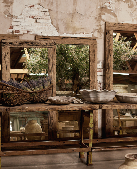 Acacia Mirror - Bleached