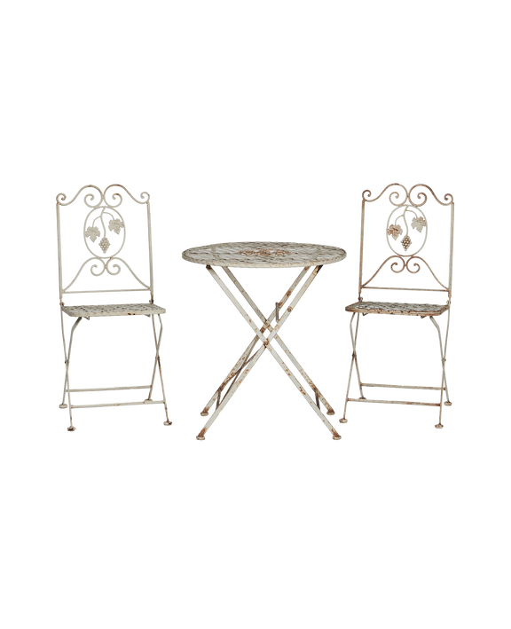 Metal Bistro Set - 3 Piece