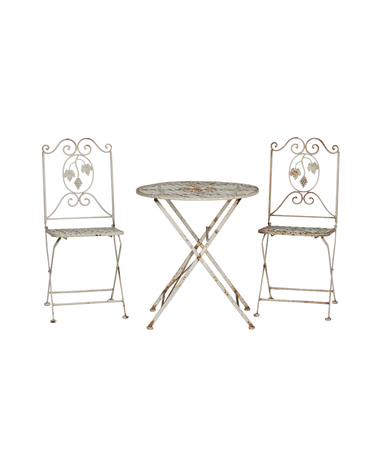 Metal Bistro Set - 3 Piece