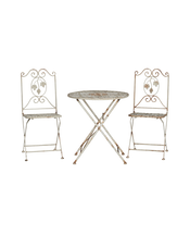 Metal Bistro Set - 3 Piece