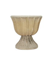 Cement Planter - Fluted Tilt