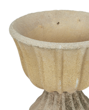 Cement Planter - Fluted Tilt