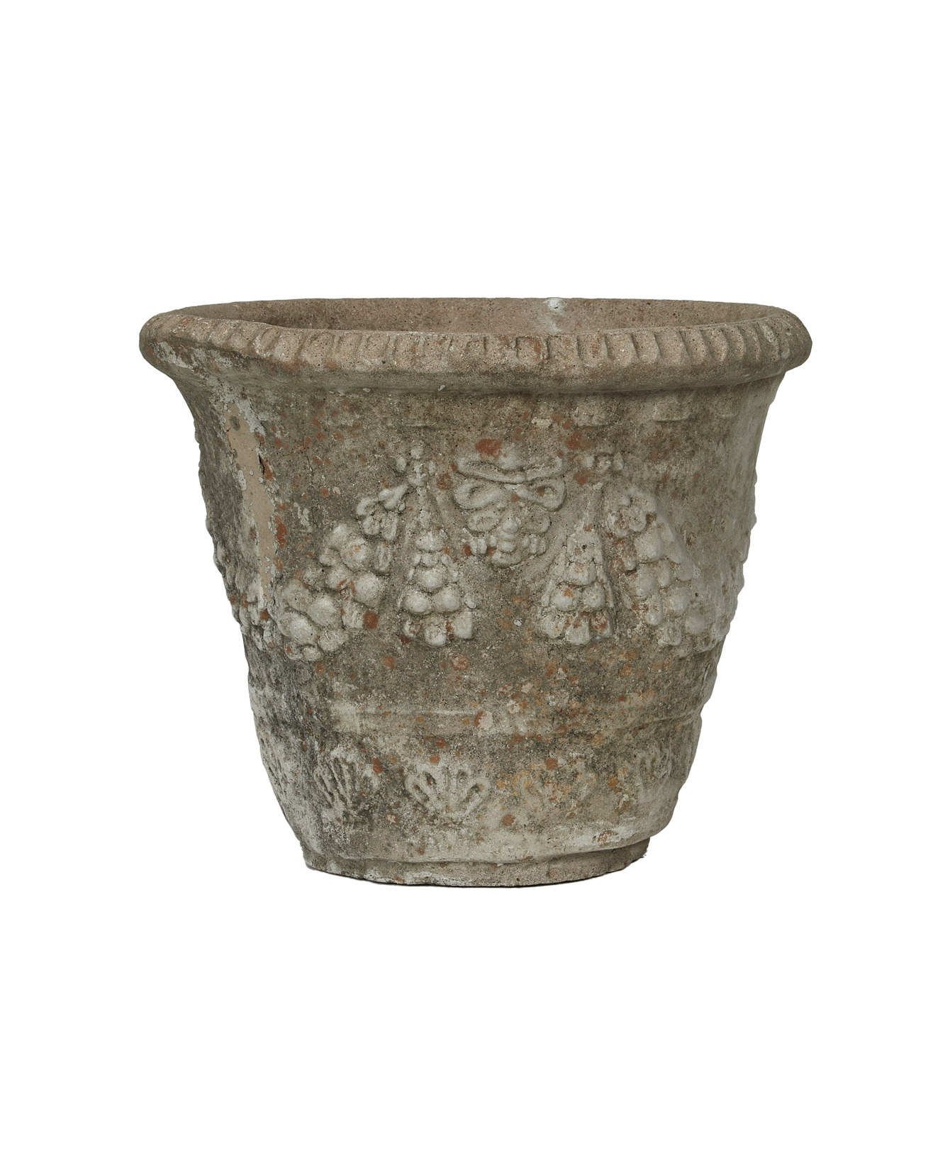 Antique Cement Planter - Garland from France made of Cement