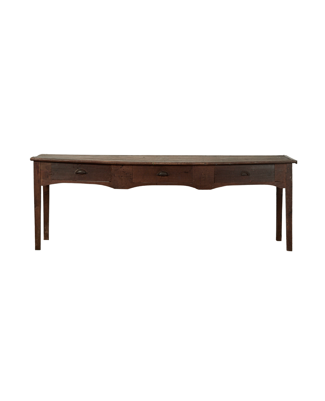 Antique Scalloped Work Table from Portugal made of Wood