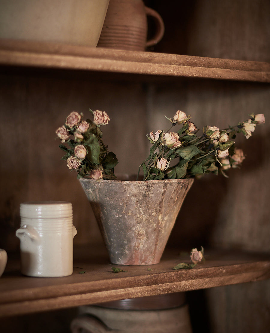 Antique Sap Resin Pot from France made of Ceramic