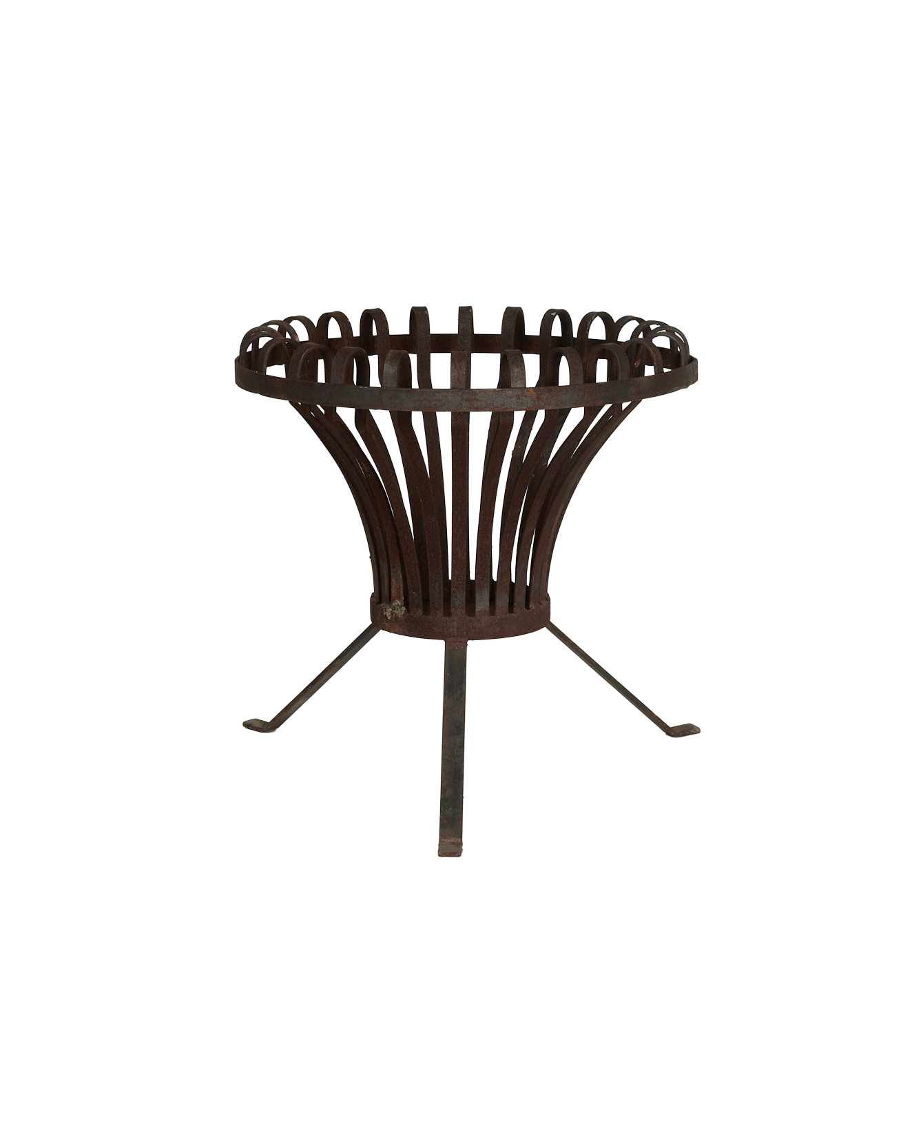 Antique Metal Firepit from France made of Metal