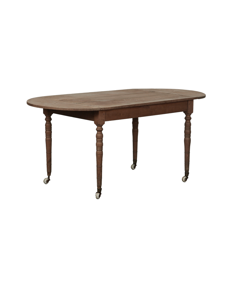 Drop Leaf Caster Table