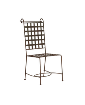 Metal Bistro Chair - Tall Back