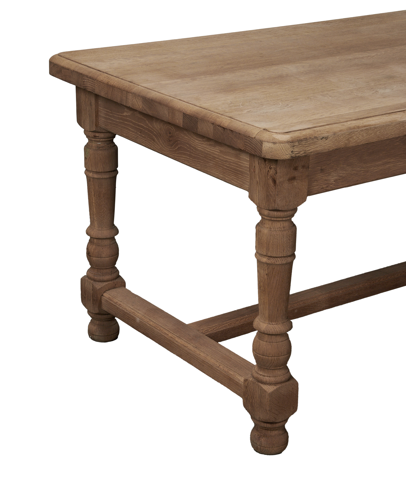 Vintage Oak Dining Table - Bleached from France made of Wood