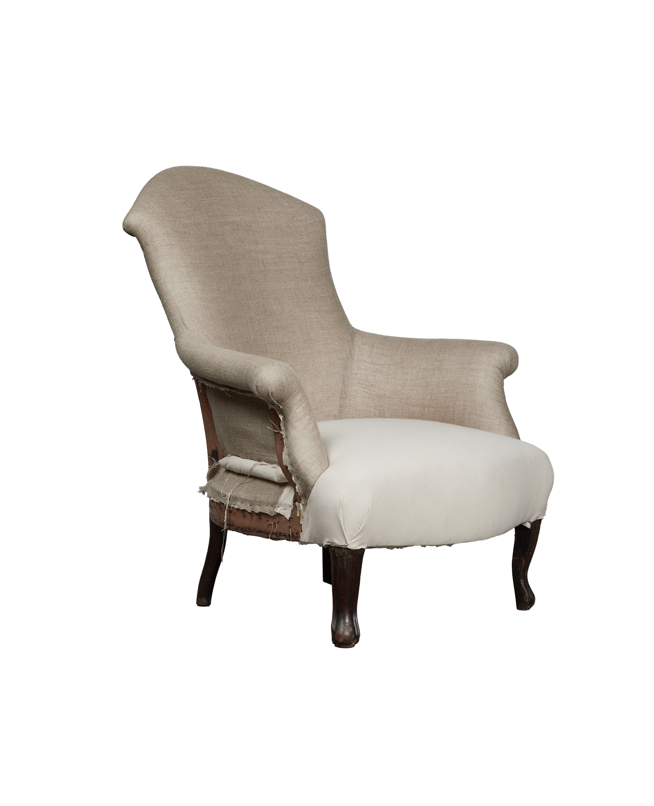 Vintage Napolean Armchair from France made of Upholstery