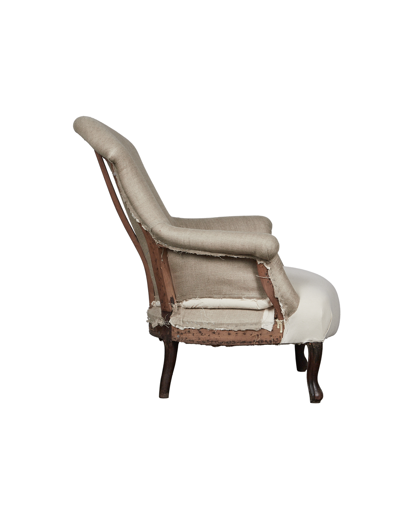 Vintage Napolean Armchair from France made of Upholstery