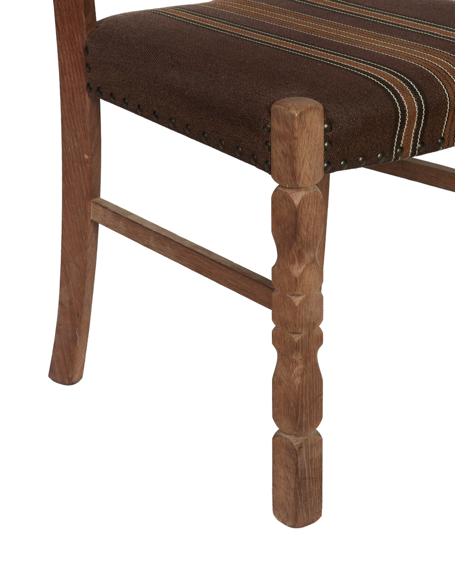 Vintage Henning Style Chair - Woodcarve from Denmark made of Upholstery