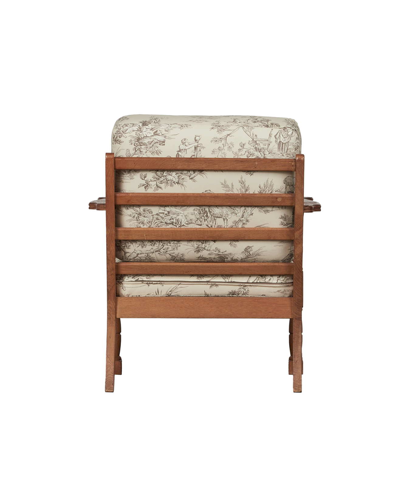 Vintage Henning Style Low Armchair from Denmark made of Upholstery