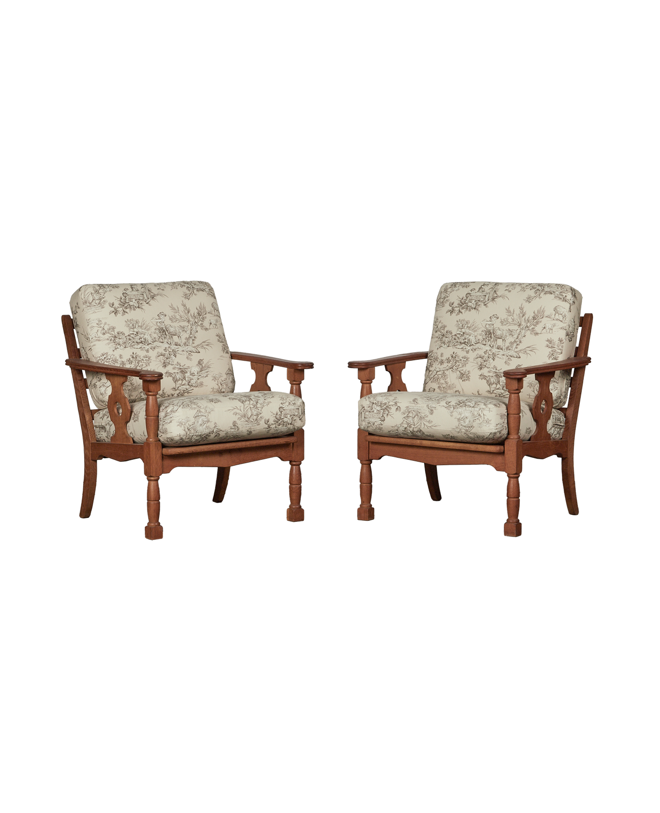 Vintage Henning Style Low Armchair from Denmark made of Upholstery