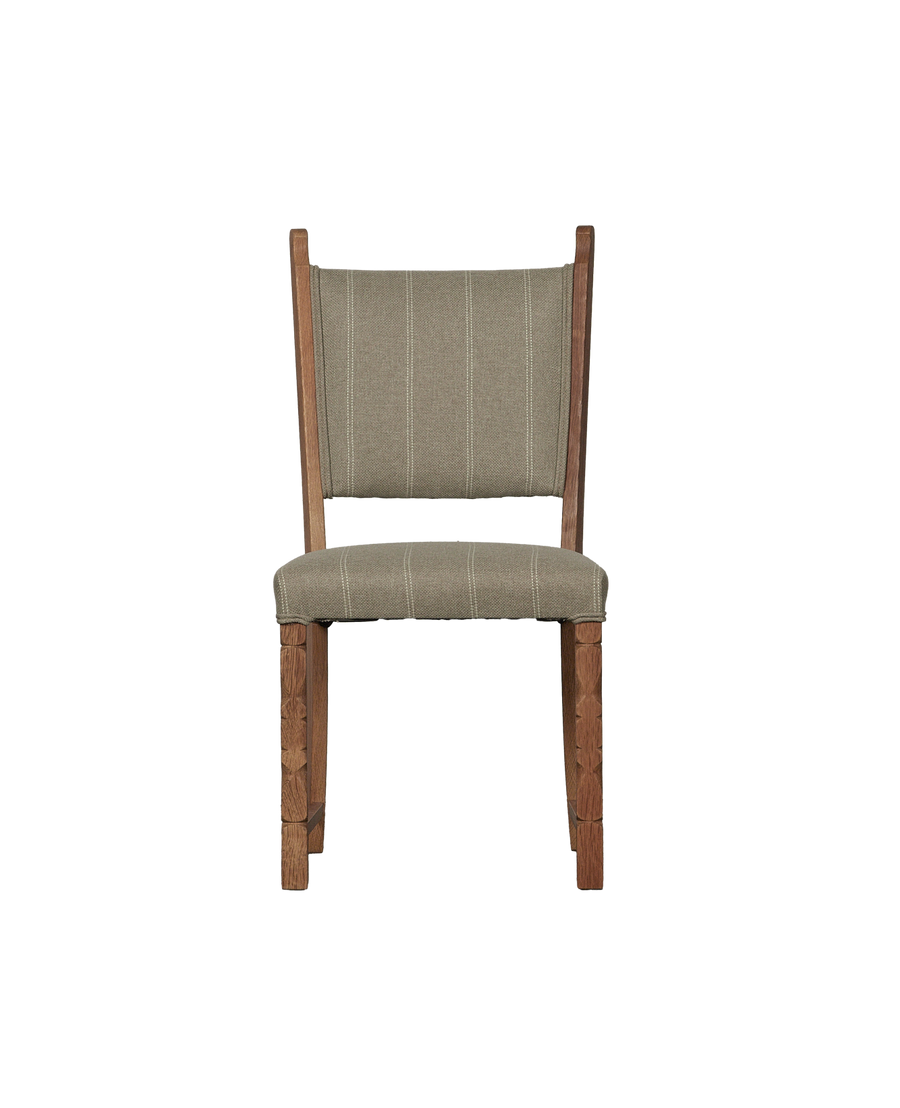 Vintage Henning Style Chair - Square from Denmark made of Upholstery