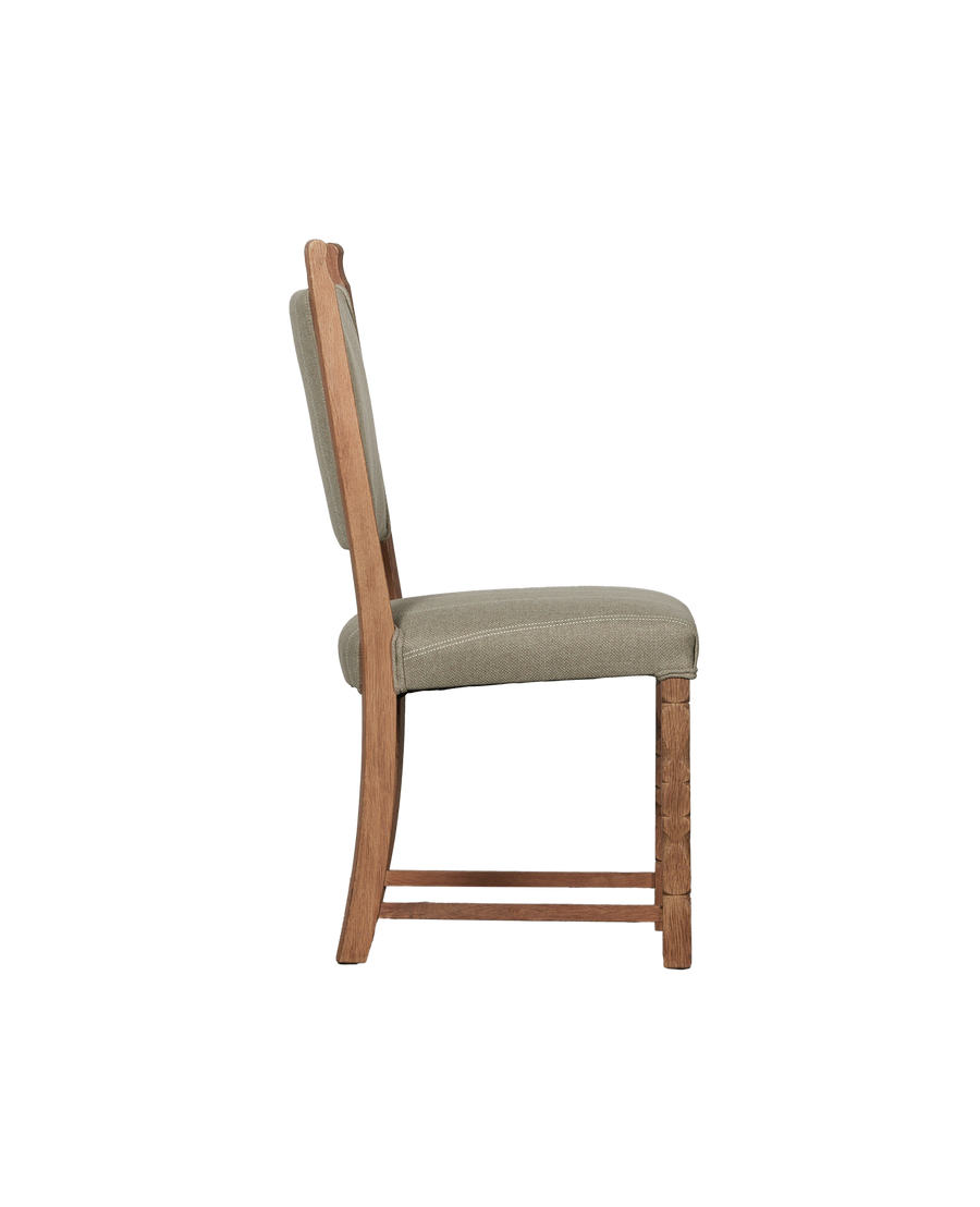 Vintage Henning Style Chair - Square from Denmark made of Upholstery