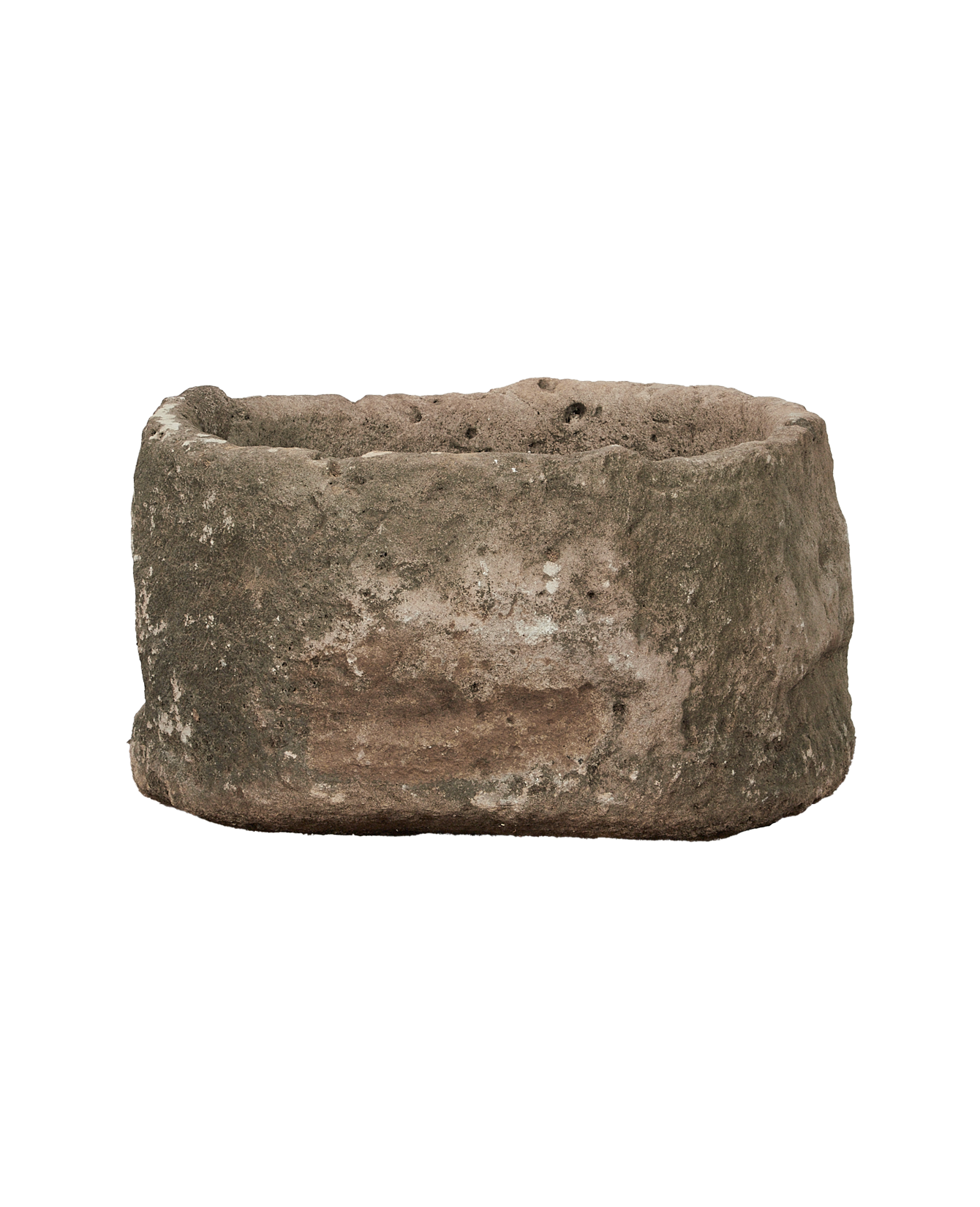 Vintage Limestone Trough - Round from Indonesia - Planters, Fountains, & Water Features