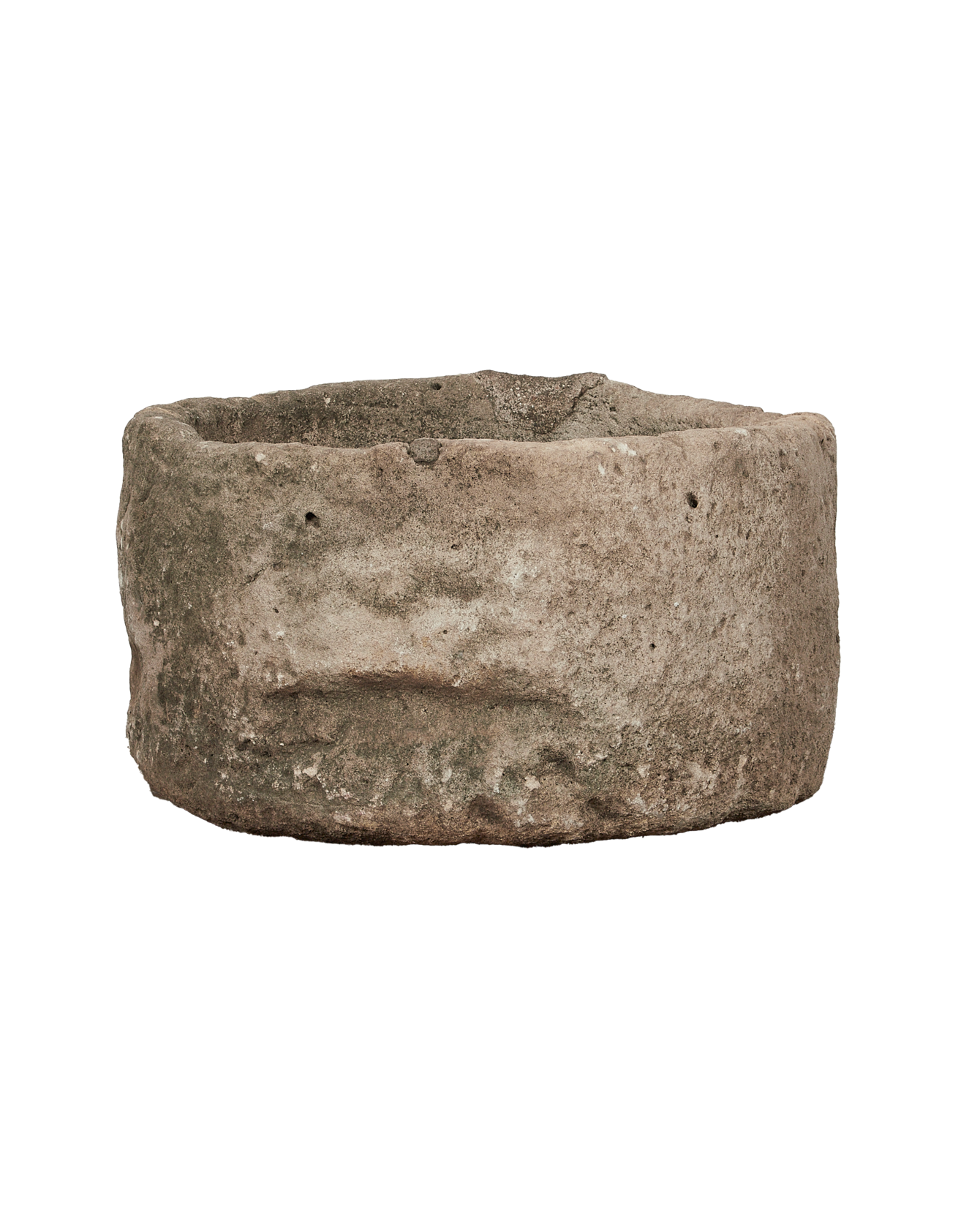 Vintage Limestone Trough - Round from Indonesia - Planters, Fountains, & Water Features