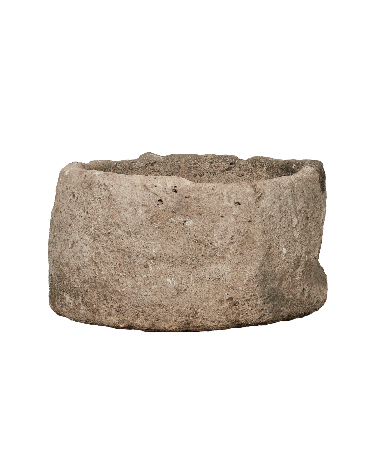 Vintage Limestone Trough - Round from Indonesia - Planters, Fountains, & Water Features