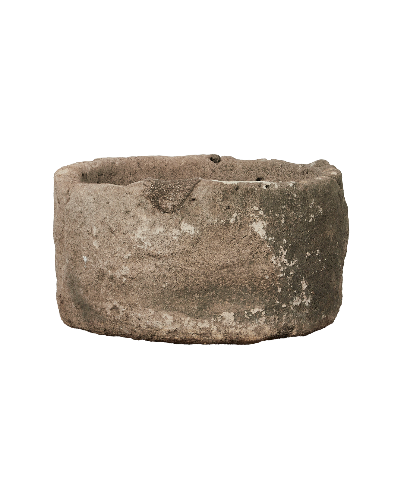Vintage Limestone Trough - Round from Indonesia - Planters, Fountains, & Water Features