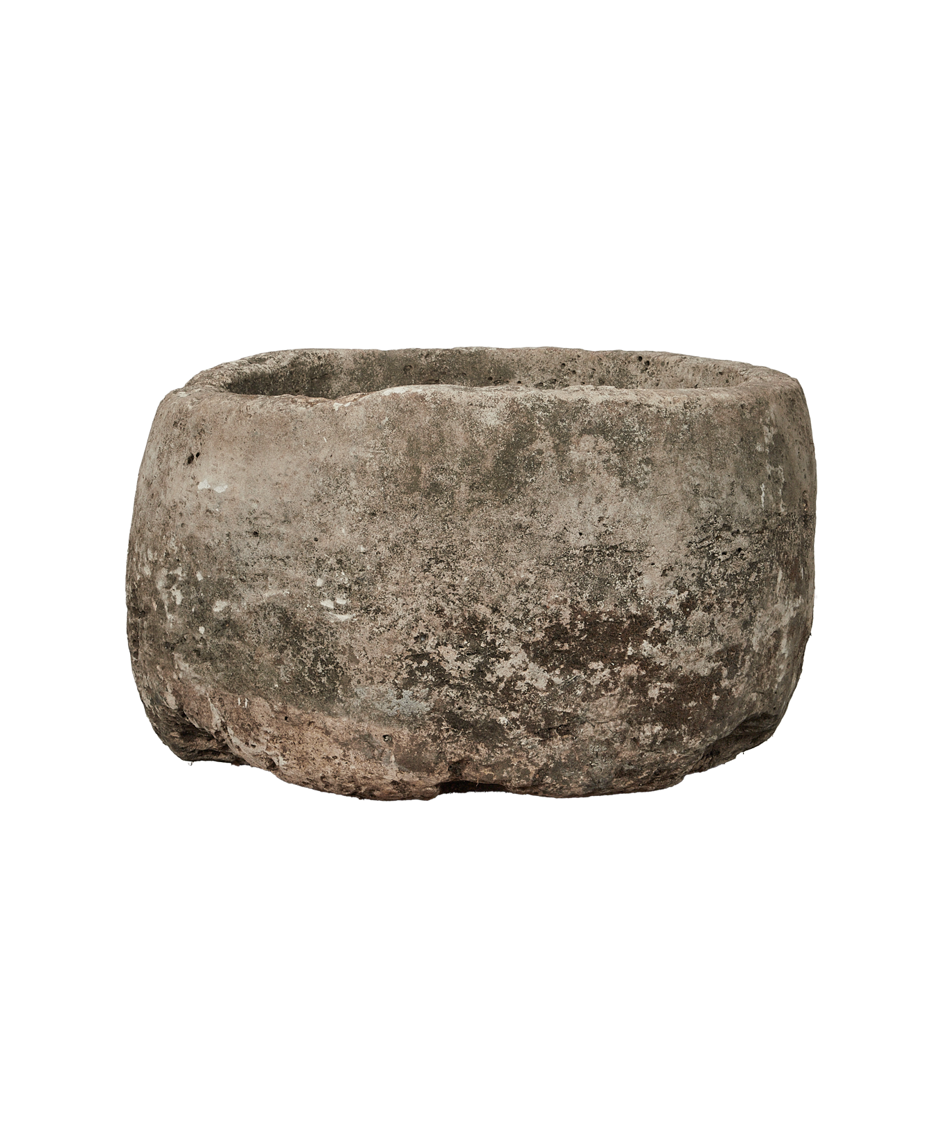 Vintage Limestone Trough - Round from Indonesia - Planters, Fountains, & Water Features