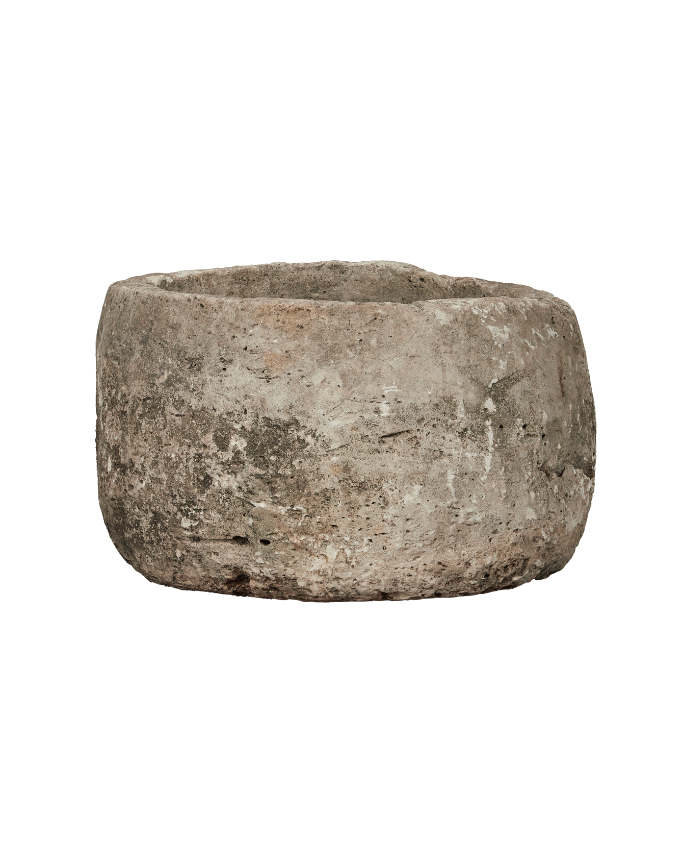 Vintage Limestone Trough - Round from Indonesia - Planters, Fountains, & Water Features