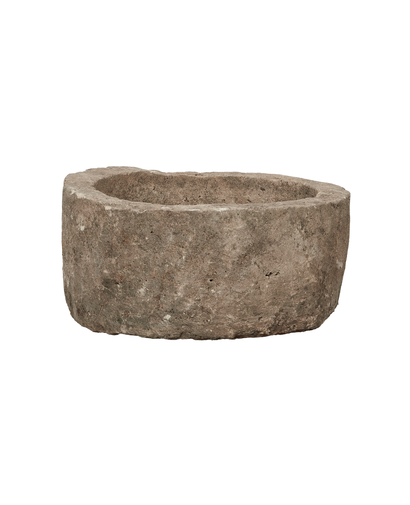 Vintage Limestone Trough - Round from Indonesia - Planters, Fountains, & Water Features