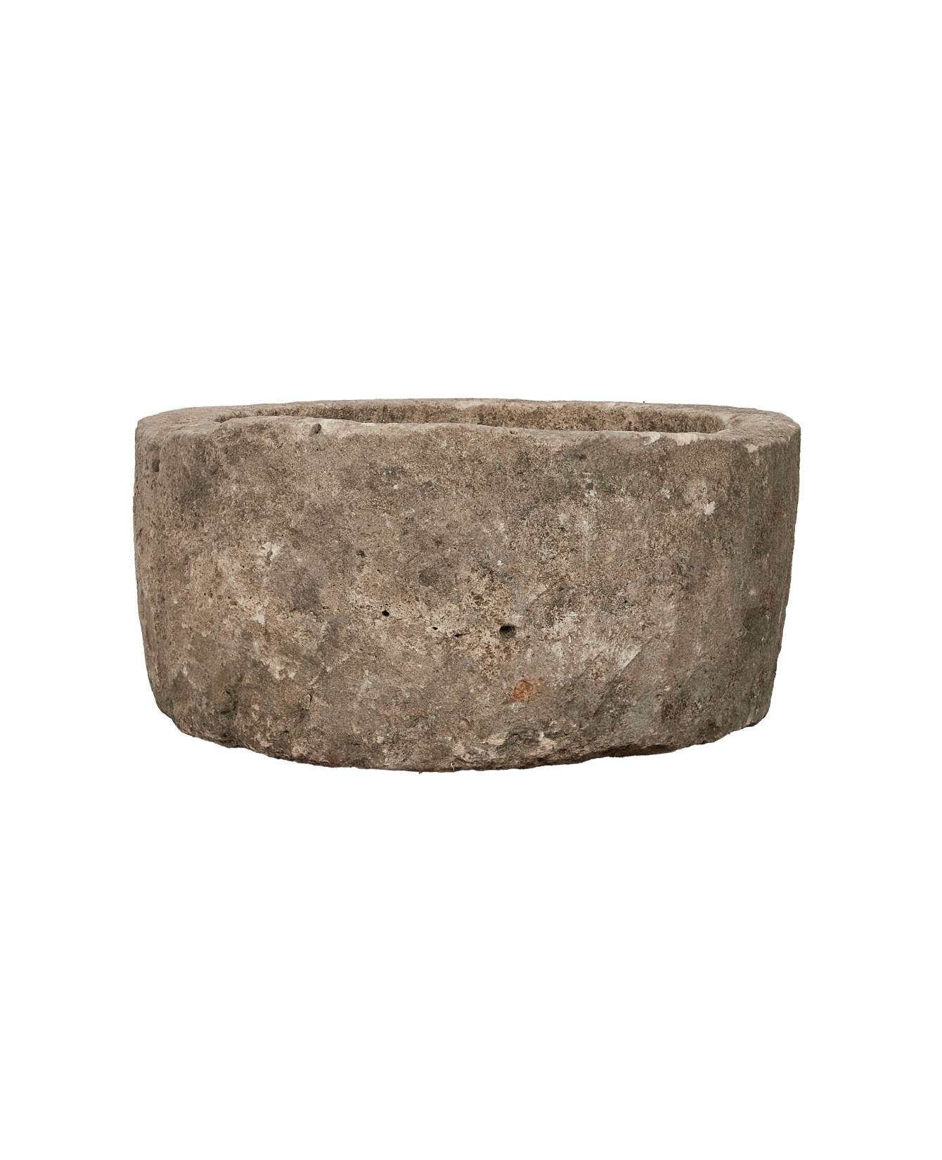 Vintage Limestone Trough - Round from Indonesia - Planters, Fountains, & Water Features