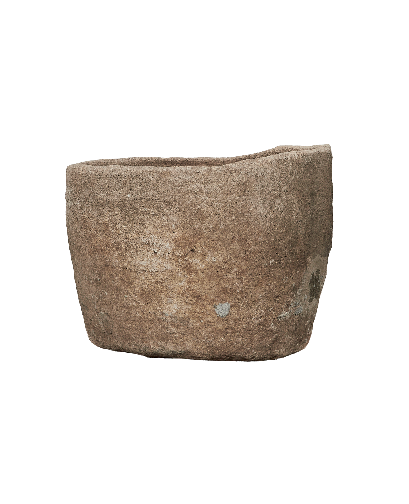 Vintage Limestone Trough - Round from Indonesia - Planters, Fountains, & Water Features