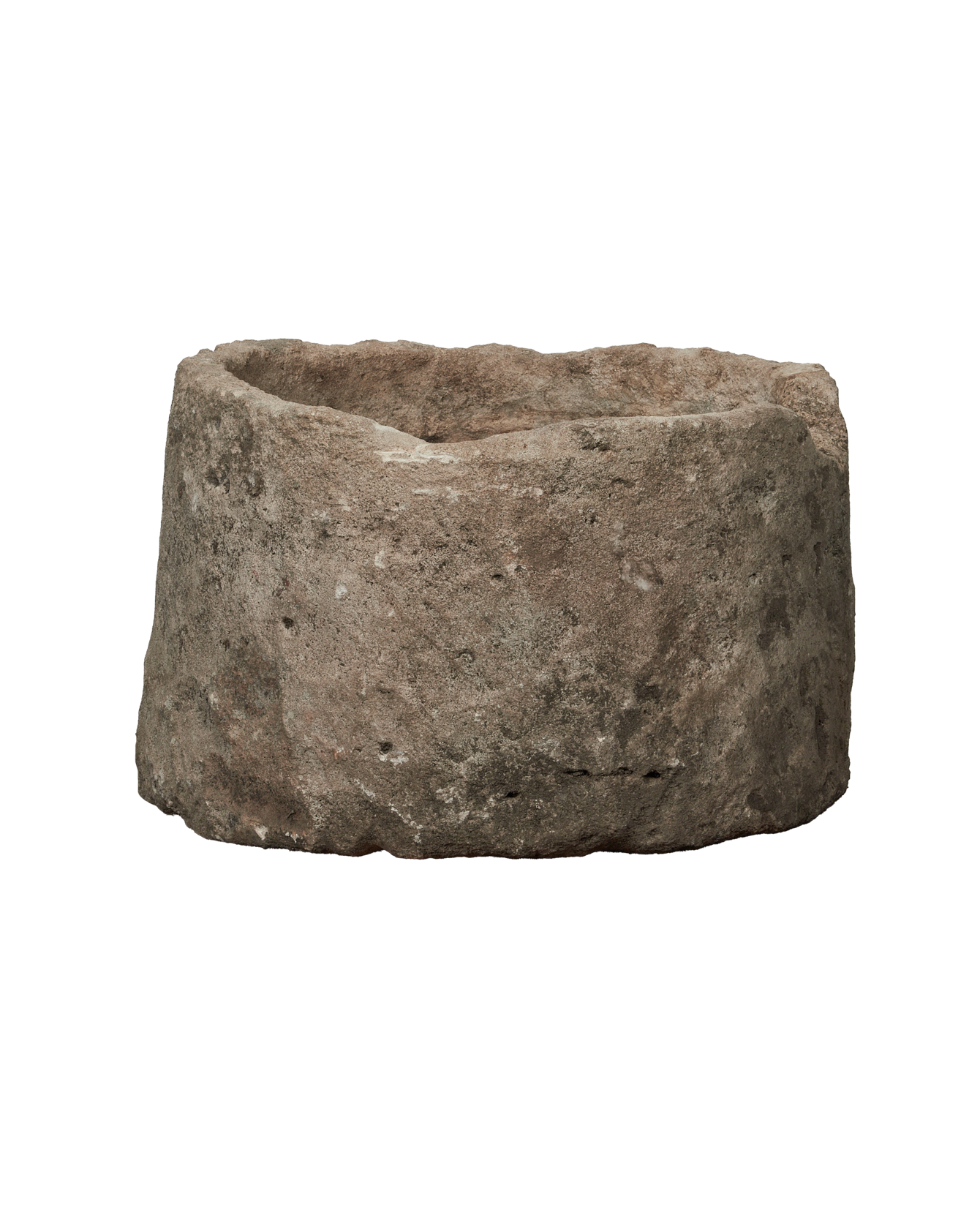 Vintage Limestone Trough - Round from Indonesia - Planters, Fountains, & Water Features