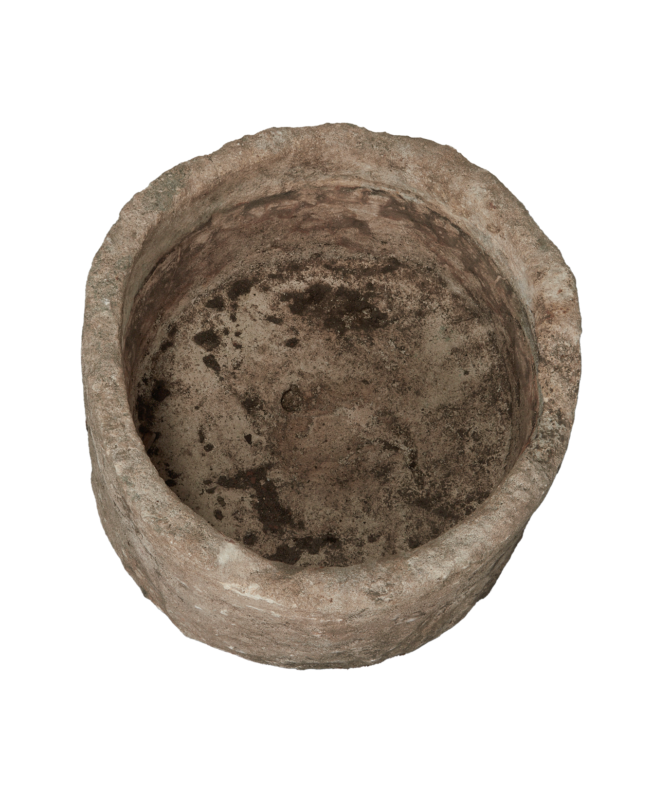 Vintage Limestone Trough - Round from Indonesia - Planters, Fountains, & Water Features