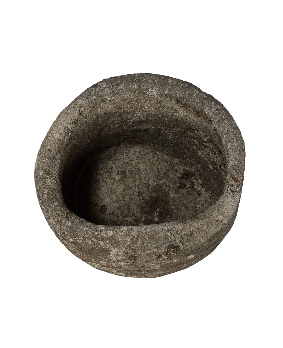 Vintage Limestone Trough - Pot from Indonesia - Planters, Fountains, & Water Features