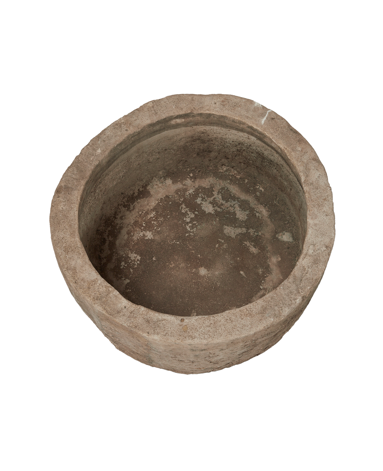 Vintage Limestone Trough - Round from Indonesia - Planters, Fountains, & Water Features