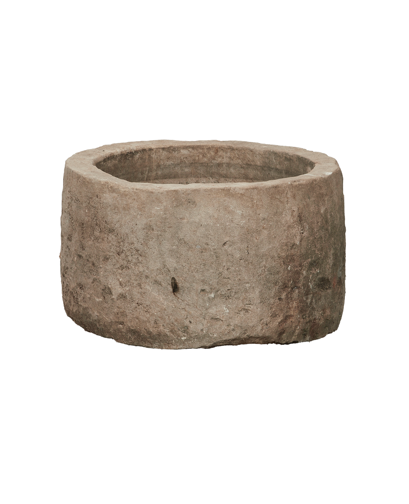 Vintage Limestone Trough - Round from Indonesia - Planters, Fountains, & Water Features