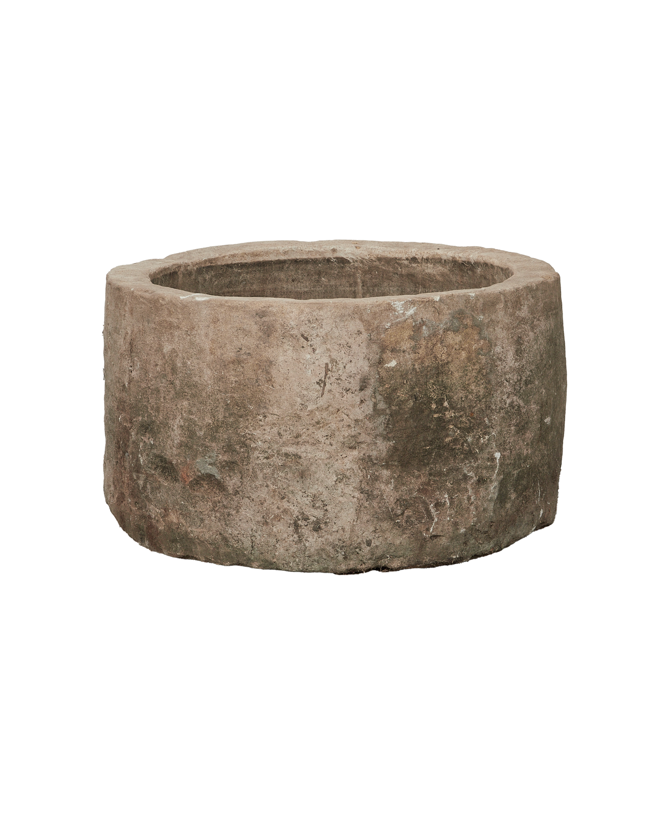 Vintage Limestone Trough - Round from Indonesia - Planters, Fountains, & Water Features