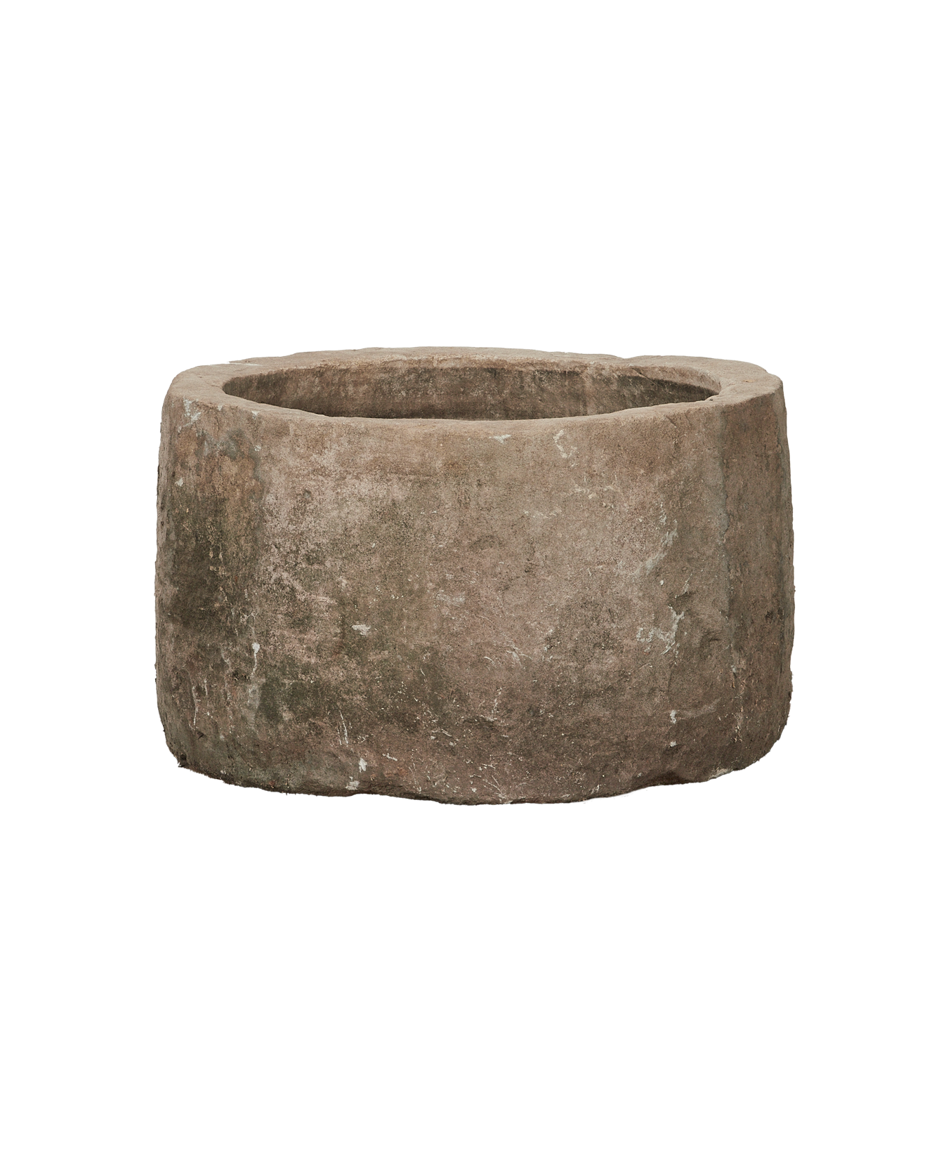 Vintage Limestone Trough - Round from Indonesia - Planters, Fountains, & Water Features