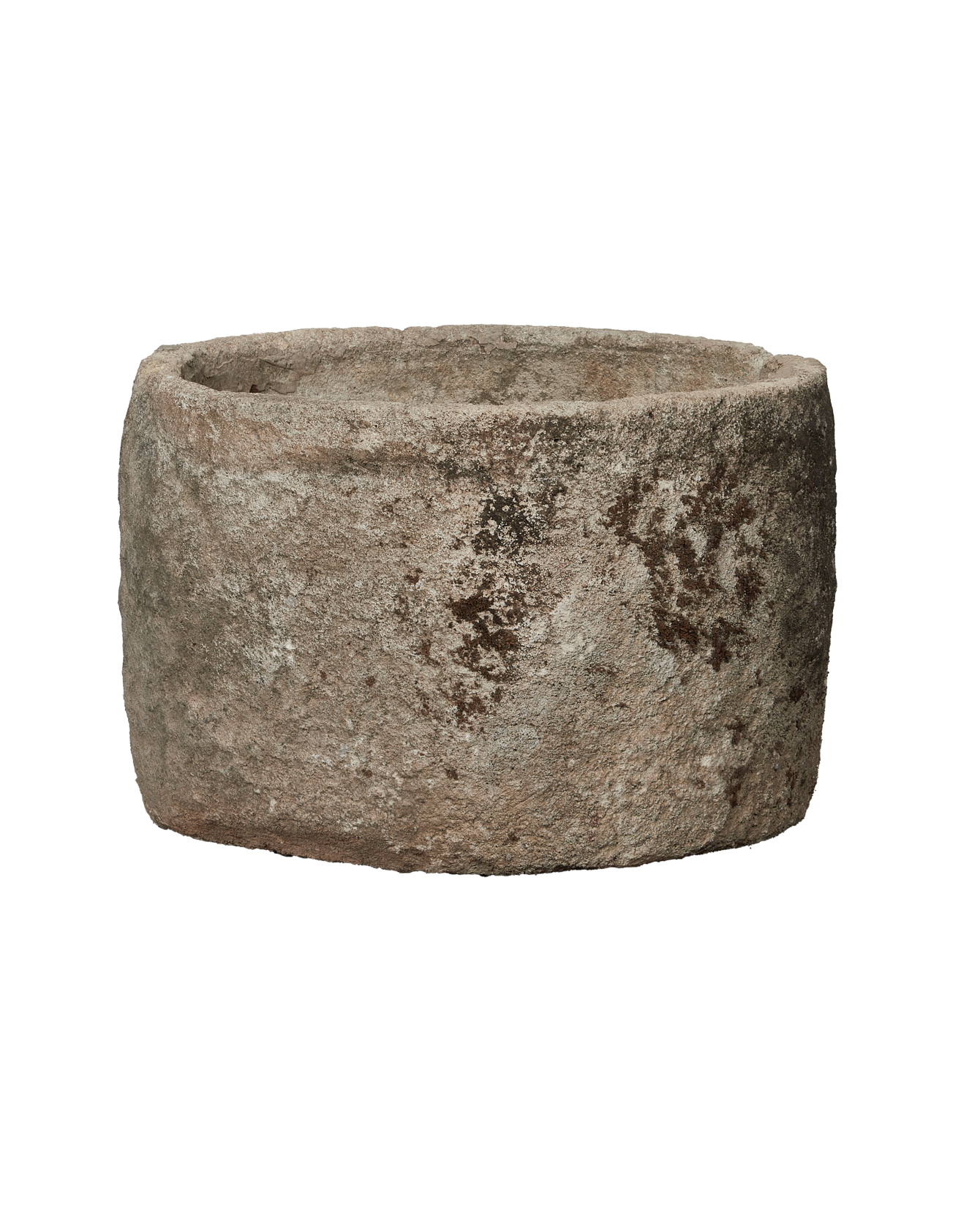 Vintage Limestone Trough - Round from Indonesia - Planters, Fountains, & Water Features