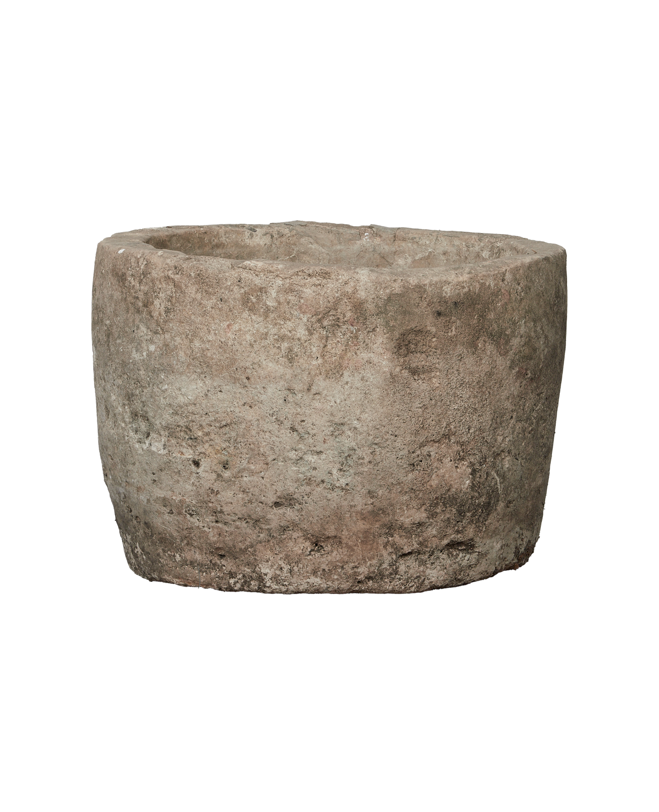 Vintage Limestone Trough - Round from Indonesia - Planters, Fountains, & Water Features