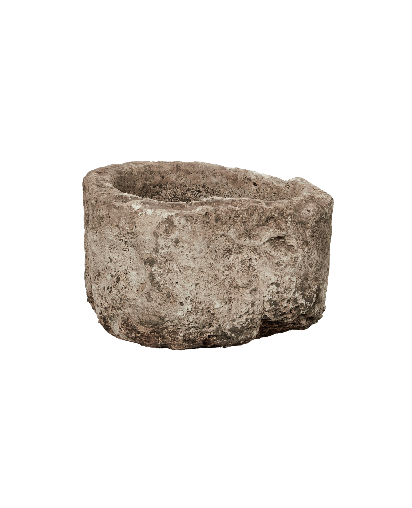 Vintage Limestone Trough - Round from Indonesia - Planters, Fountains, & Water Features