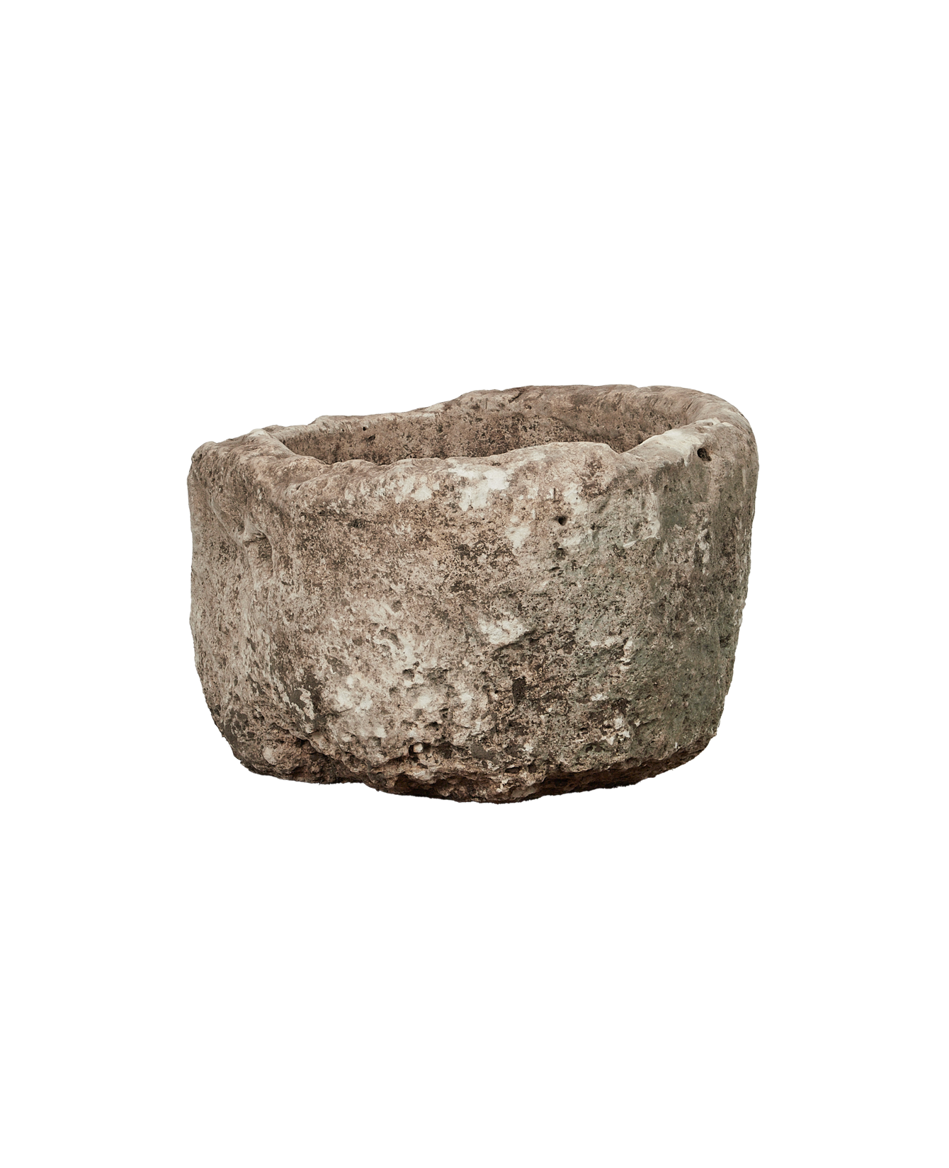 Vintage Limestone Trough - Round from Indonesia - Planters, Fountains, & Water Features