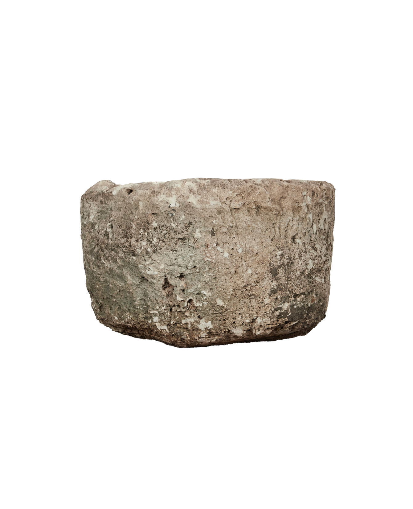 Vintage Limestone Trough - Round from Indonesia - Planters, Fountains, & Water Features