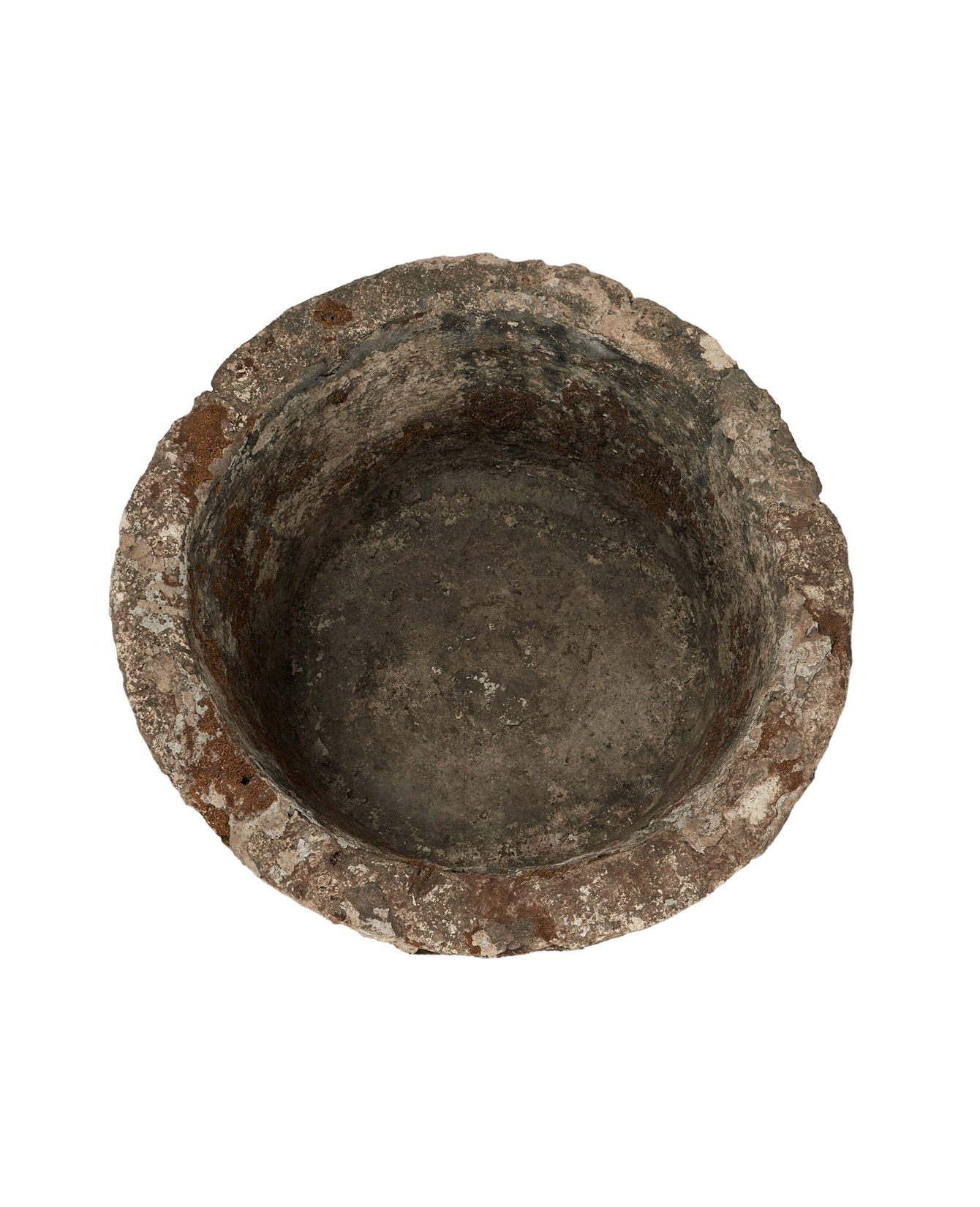 Vintage Limestone Trough - Round from Indonesia - Planters, Fountains, & Water Features