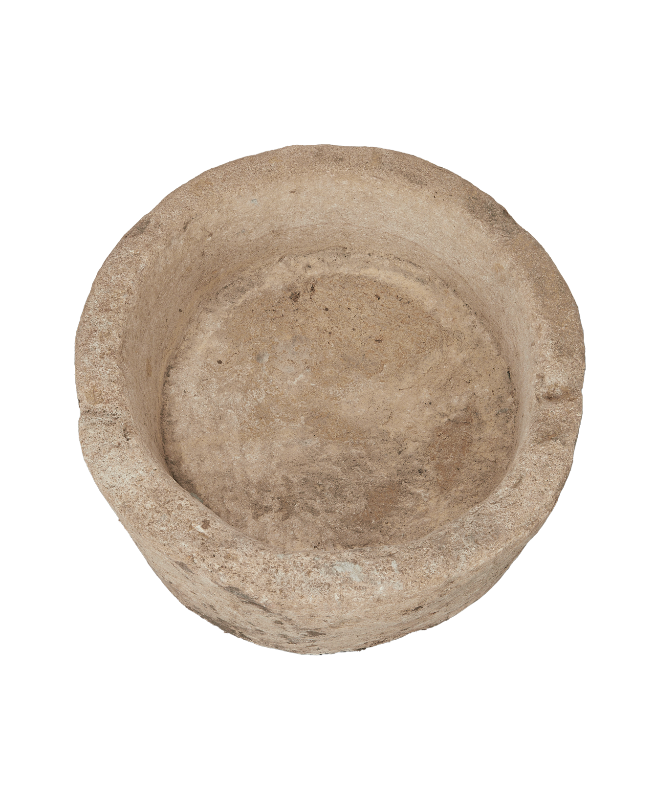 Vintage Limestone Trough - Round from Indonesia - Planters, Fountains, & Water Features