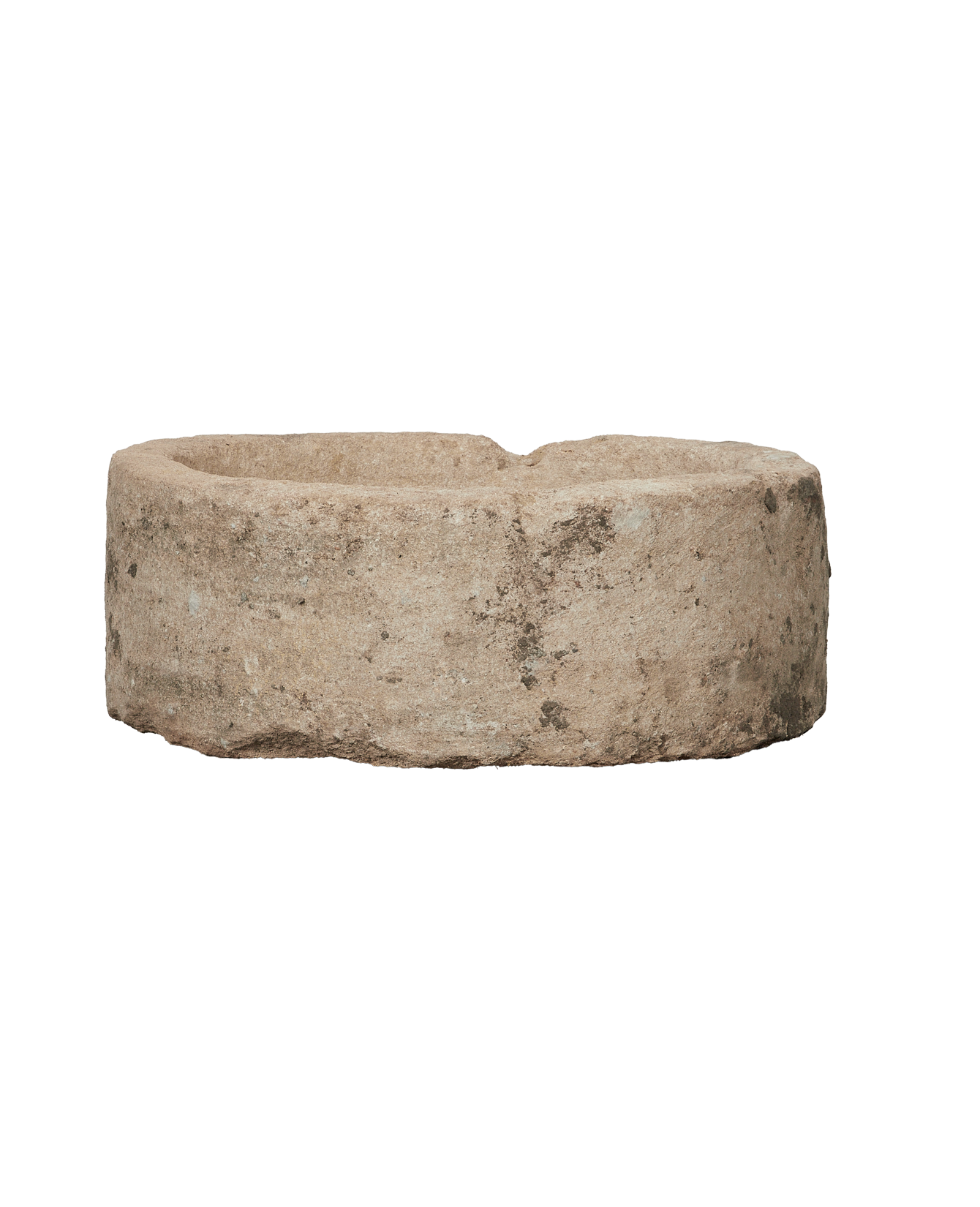 Vintage Limestone Trough - Round from Indonesia - Planters, Fountains, & Water Features