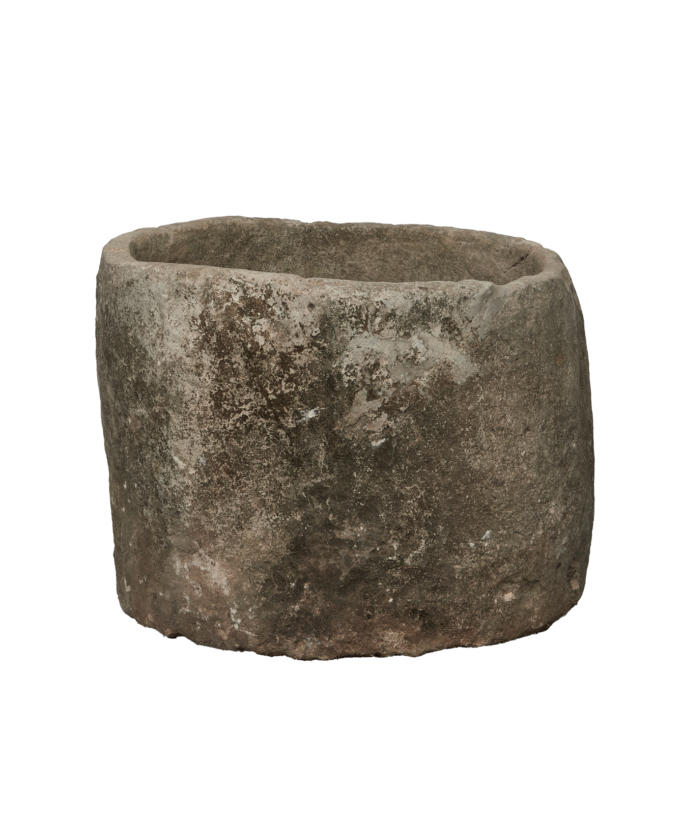 Vintage Limestone Trough - Round from Indonesia - Planters, Fountains, & Water Features