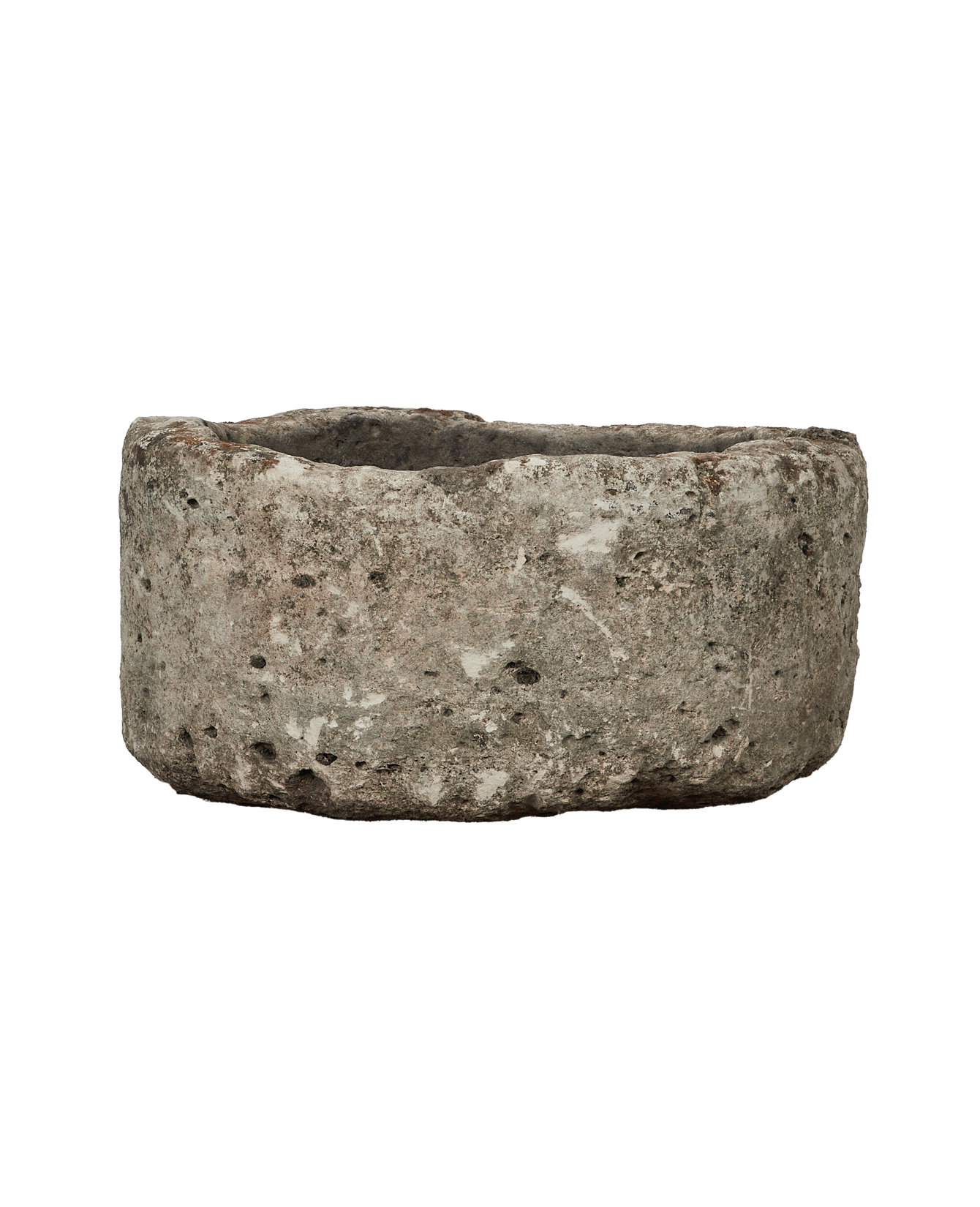 Vintage Limestone Trough - Round from Indonesia - Planters, Fountains, & Water Features